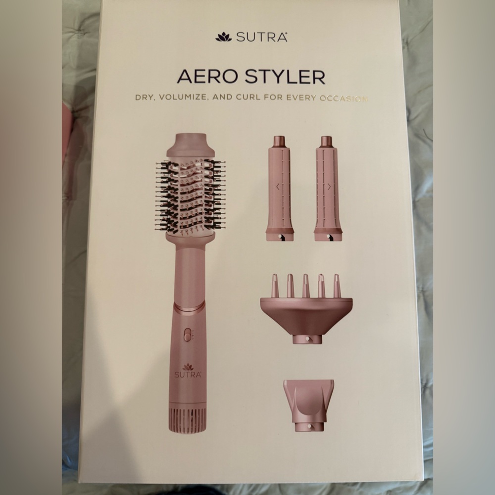 Sutra Aero Styler Hair Tool Set Pink New in box